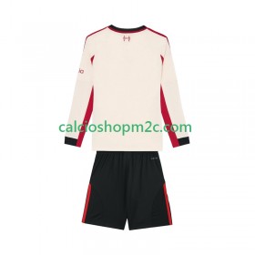 Liverpool Bambino Maglia Trasferta 2025/2026 Manica Lunga